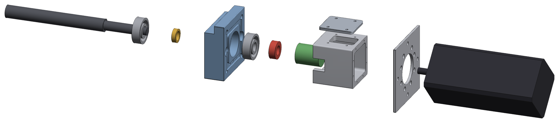Exploded Y-axis drive